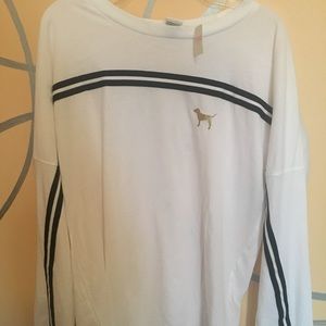 Pink bling long sleeve shirt